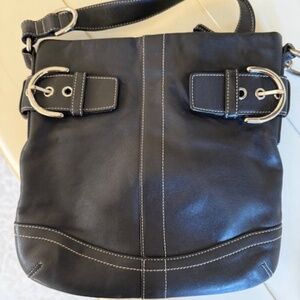 Coach Crossbody Black Leather Bag